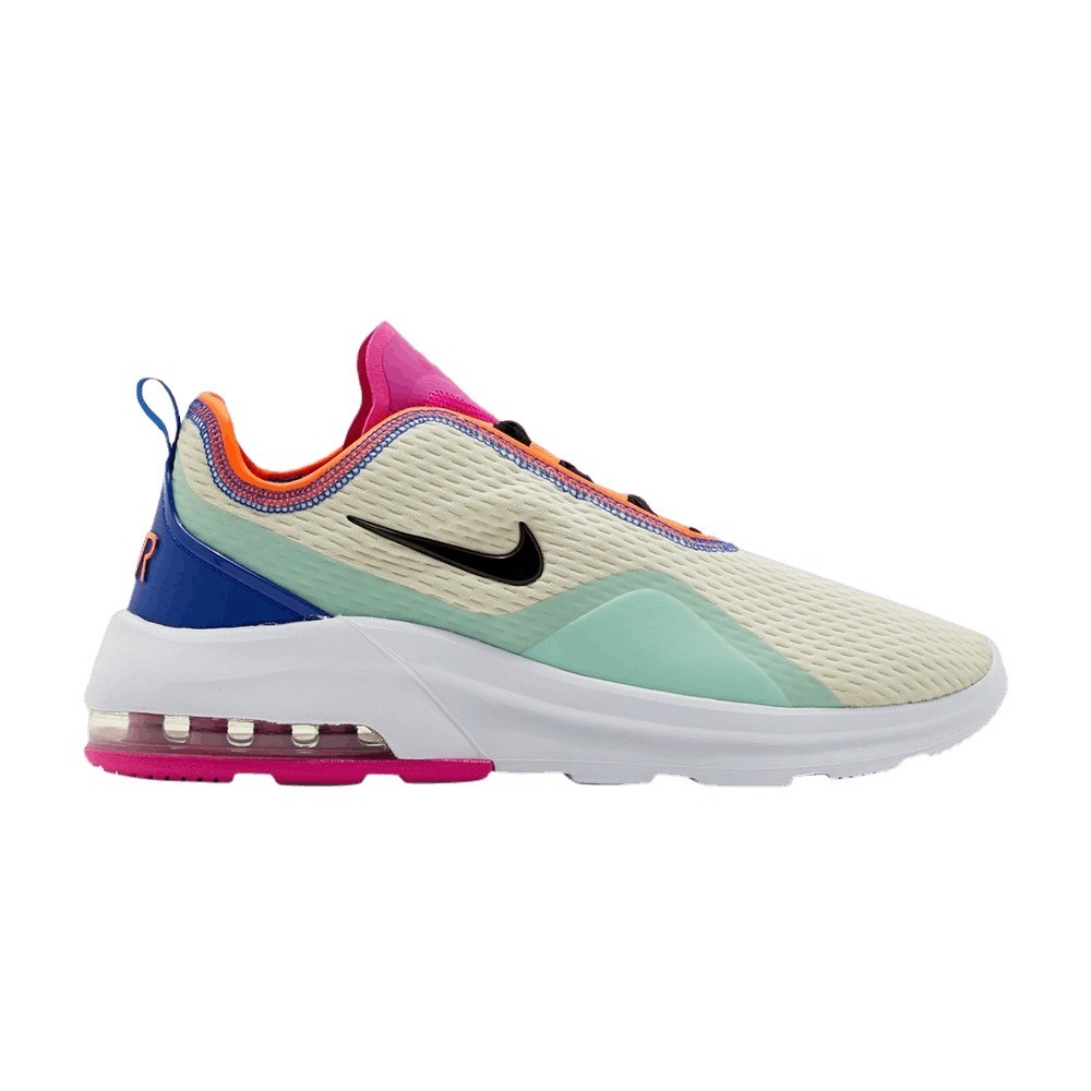 Nike Air Max Motion 2 Womens sneakers 
 beige mesh upper Teal Pink Sz 8